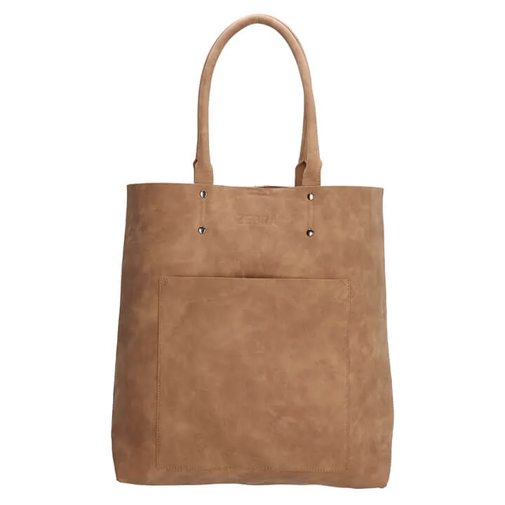 Zebra Trends Shopper Natural Bag Camel