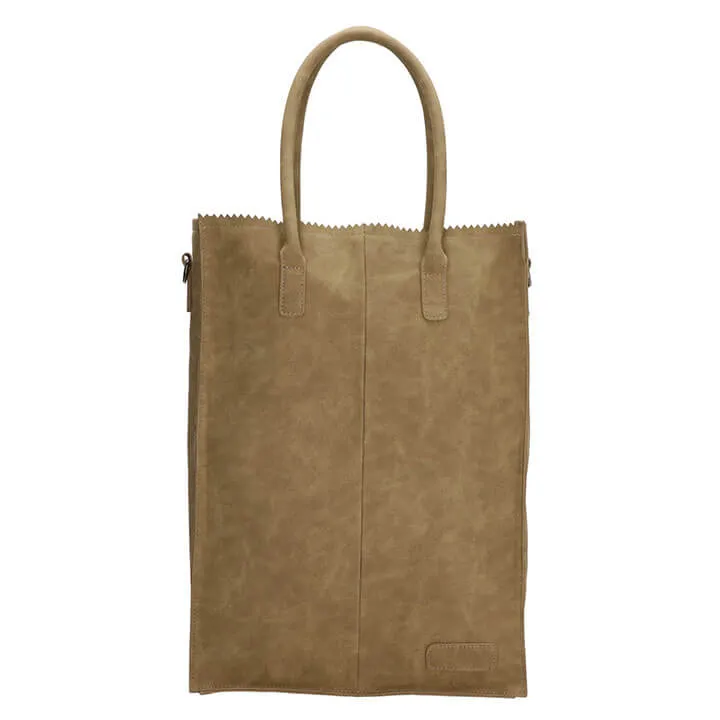 Zebra Trends Shopper Natural Bag Rosa XL Olijf