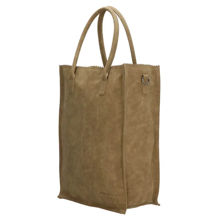 Zebra Trends Shopper Natural Bag Rosa XL Olijf